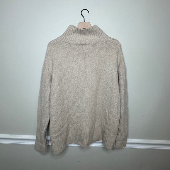 Cynthia Rowley Tan Mock Neck Sweater - Picture 2 of 5